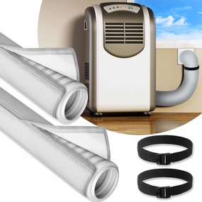 Outus 2 Pcs Air Conditioner Hose Cover Wrap - Ac Hose Duct Vent Insulation Sleeve Insulated Cover for Portable Ac for 5" & 5. 9" Diameter 60" Long Exhaust Hoses Tube(Gray)
