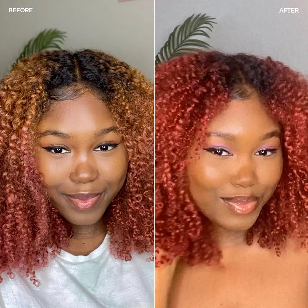 Overtone Color Depositing Semi-Permanent Hair Dye Conditioner - 8 oz For Natural & Color-Treated Hair, Moisturizing Shea Butter & Coconut Oil - Vegan & Cruelty-Free, Pink for Brown is now Raspberry