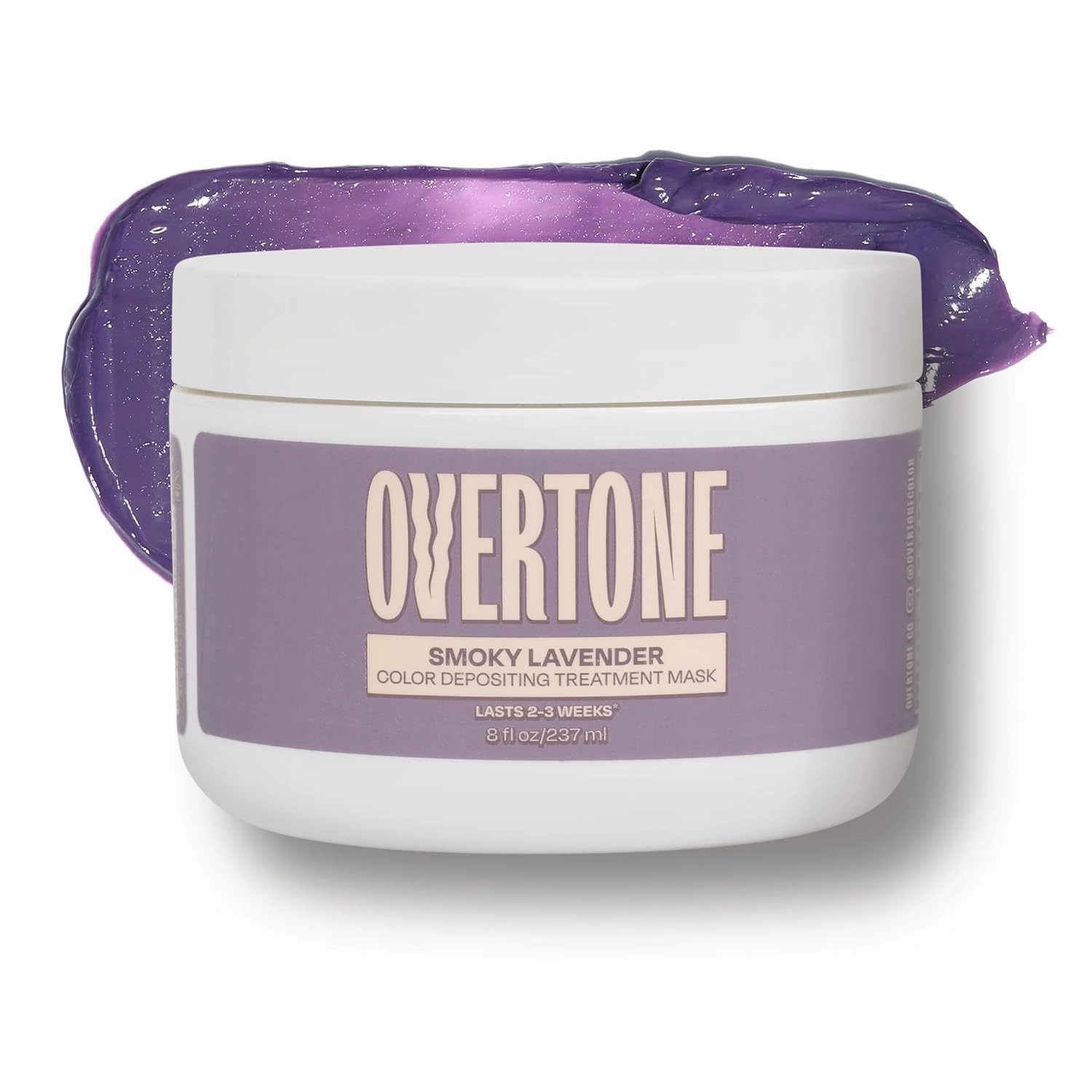 Overtone Color Depositing Semi-Permanent Hair Dye Conditioner - 8 oz For Natural & Color-Treated Hair, Moisturizing Shea Butter & Coconut Oil - Vegan & Cruelty-Free, Smoky Purple is now Smoky Lavender
