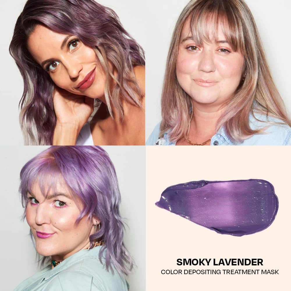 Overtone Color Depositing Semi-Permanent Hair Dye Conditioner - 8 oz For Natural & Color-Treated Hair, Moisturizing Shea Butter & Coconut Oil - Vegan & Cruelty-Free, Smoky Purple is now Smoky Lavender