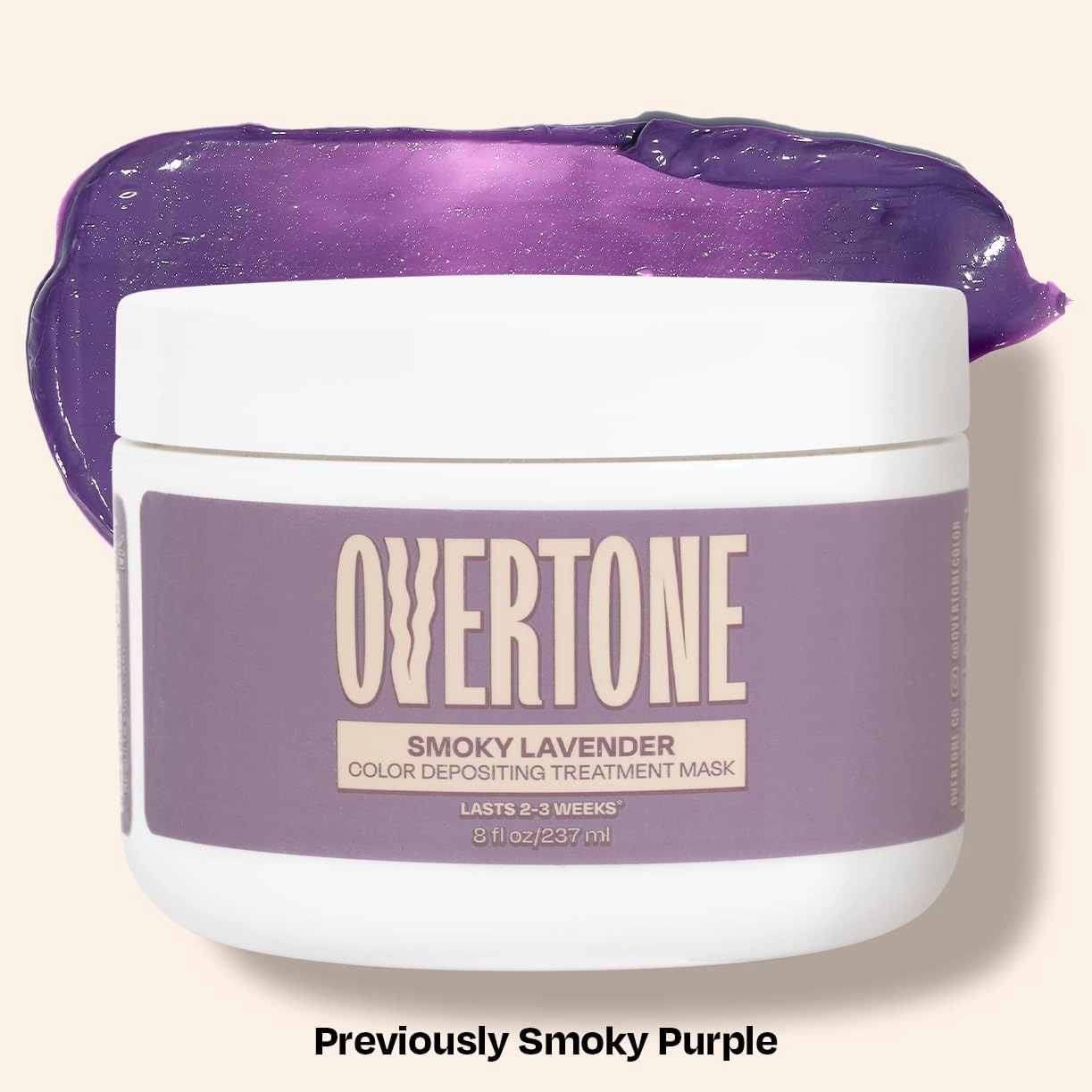 Overtone Color Depositing Semi-Permanent Hair Dye Conditioner - 8 oz For Natural & Color-Treated Hair, Moisturizing Shea Butter & Coconut Oil - Vegan & Cruelty-Free, Smoky Purple is now Smoky Lavender