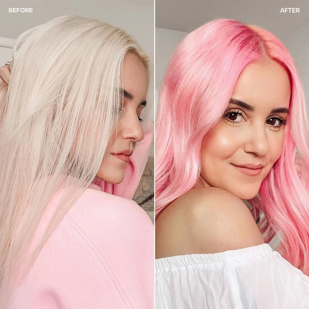 Overtone Daily Color Depositing Conditioner: 8oz Temporary Coloring Conditioner w/Shea Butter & Coconut Oil, Refresh Color & Prevent Fading, Vegan & Cruelty-Free, Pastel Pink is now Cotton Candy