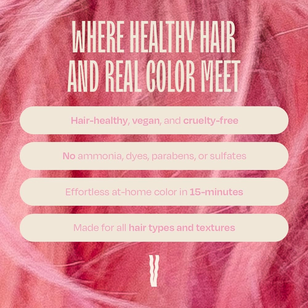 Overtone Daily Color Depositing Conditioner: 8oz Temporary Coloring Conditioner w/Shea Butter & Coconut Oil, Refresh Color & Prevent Fading, Vegan & Cruelty-Free, Pastel Pink is now Cotton Candy