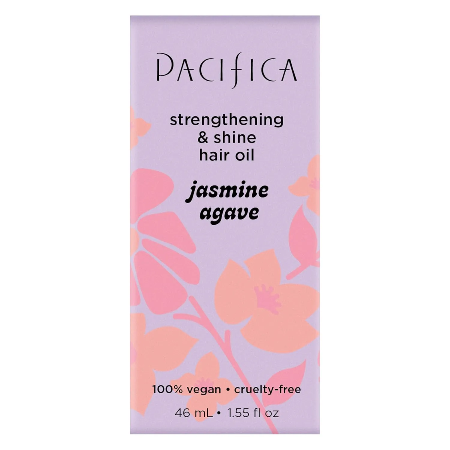 Pacifica Jasmine Agave Glossing Hair Oil 2oz – Shine & Frizz Control Serum, Lightweight Treatment Oil for Smooth Hydrated Hair, Heat Protectant & Split End Sealer, 100% Vegan