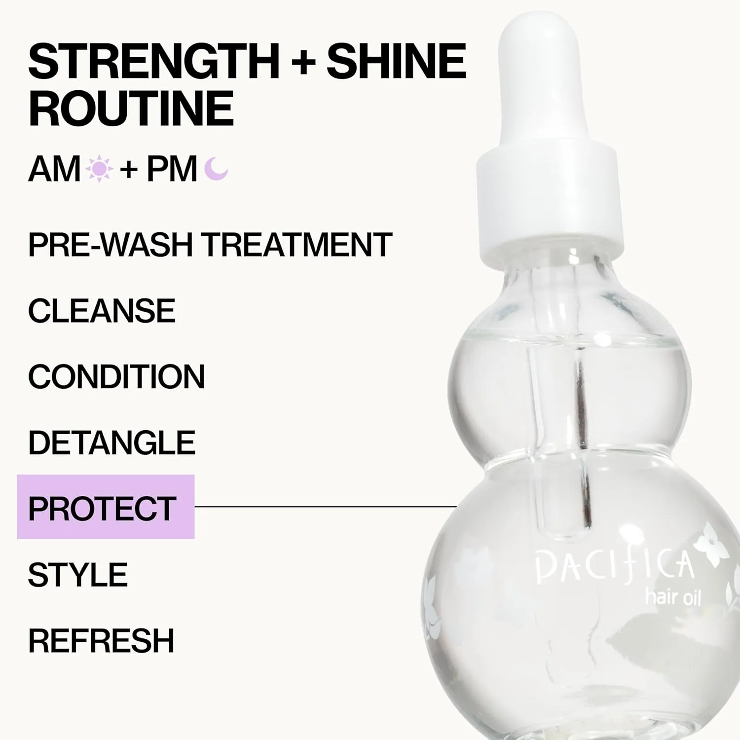 Pacifica Jasmine Agave Glossing Hair Oil 2oz – Shine & Frizz Control Serum, Lightweight Treatment Oil for Smooth Hydrated Hair, Heat Protectant & Split End Sealer, 100% Vegan