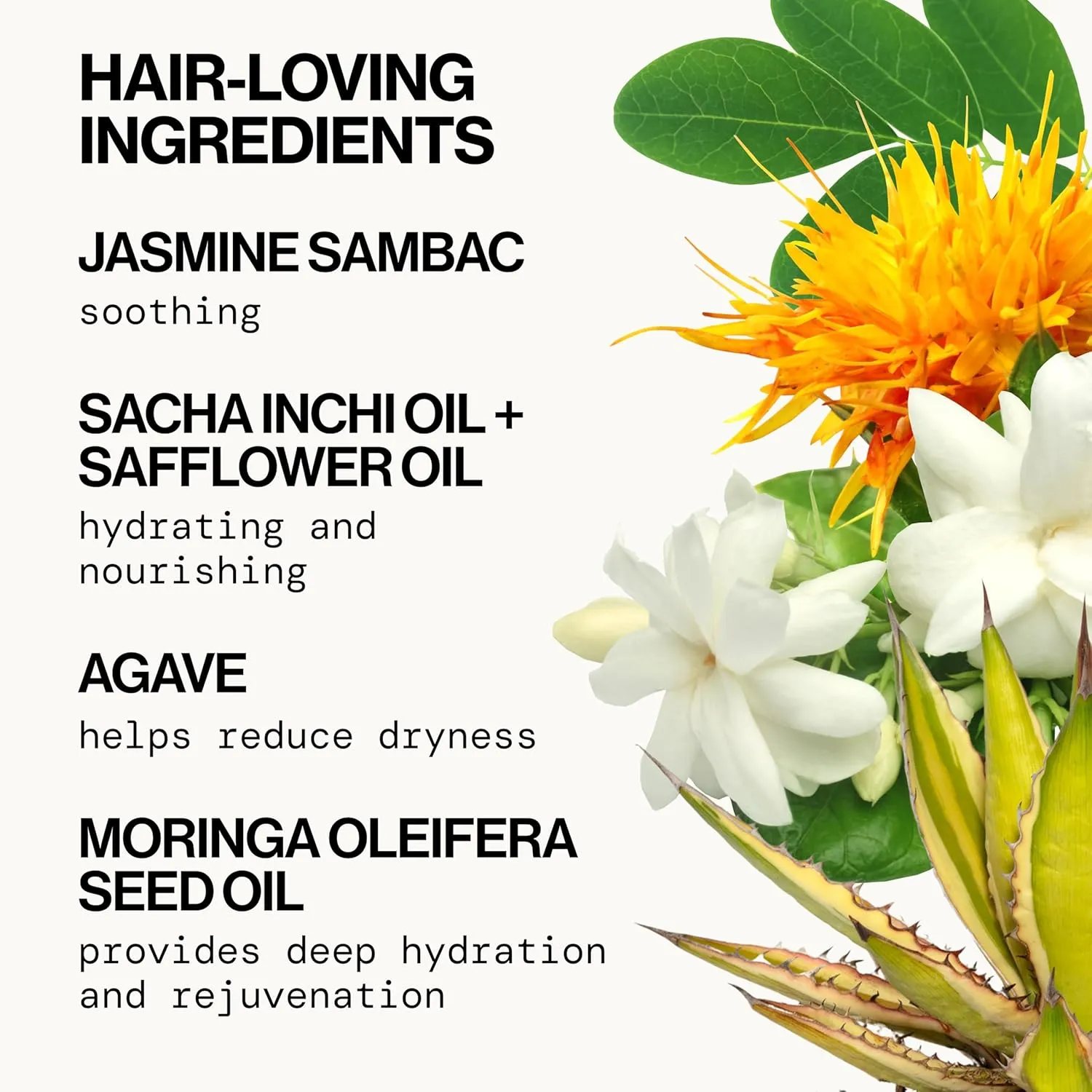 Pacifica Jasmine Agave Glossing Hair Oil 2oz – Shine & Frizz Control Serum, Lightweight Treatment Oil for Smooth Hydrated Hair, Heat Protectant & Split End Sealer, 100% Vegan