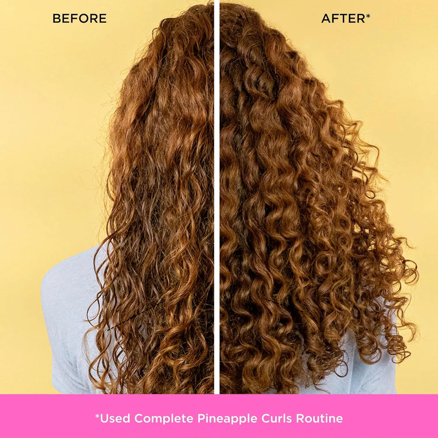 Pacifica Pineapple Curls Shampoo & Conditioner Set – Curl Defining Hair Care for Curly & Coily Hair, Enhances Bounce & Reduces Frizz Sulfate Free Clean Beauty Vegan & Cruelty-Free Dermatologist Tested