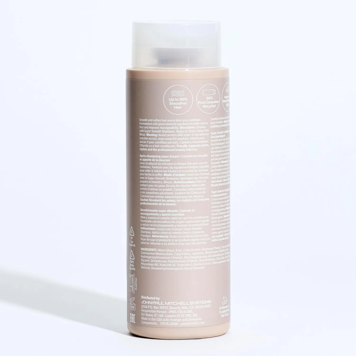Paul Mitchell Super Smooth Conditioner, Controls Frizz, Adds Softness, For Frizzy Hair
