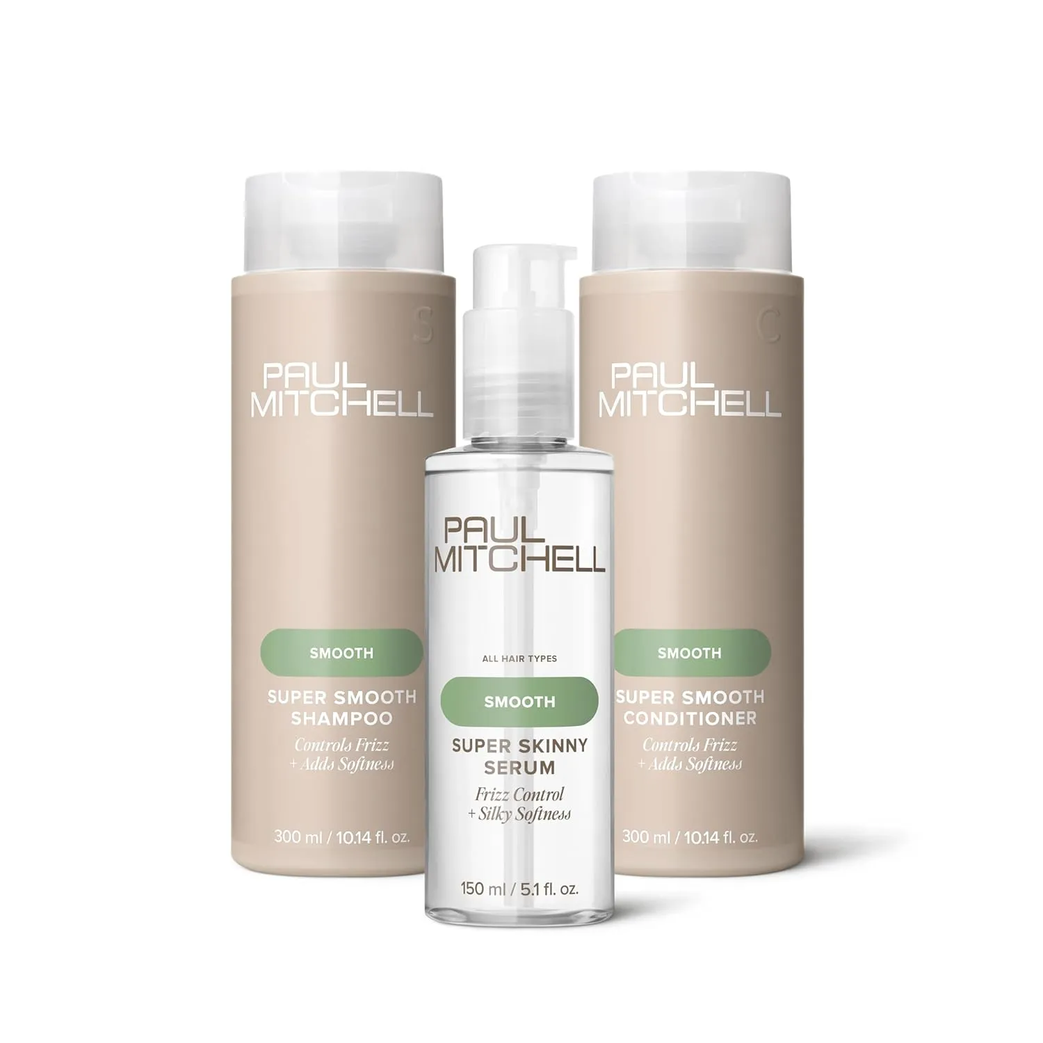 Paul Mitchell Super Smooth Shampoo and Conditioner, 10.14 fl oz   Super Skinny Serum Blowout Primer, 5.1 fl. oz., Set