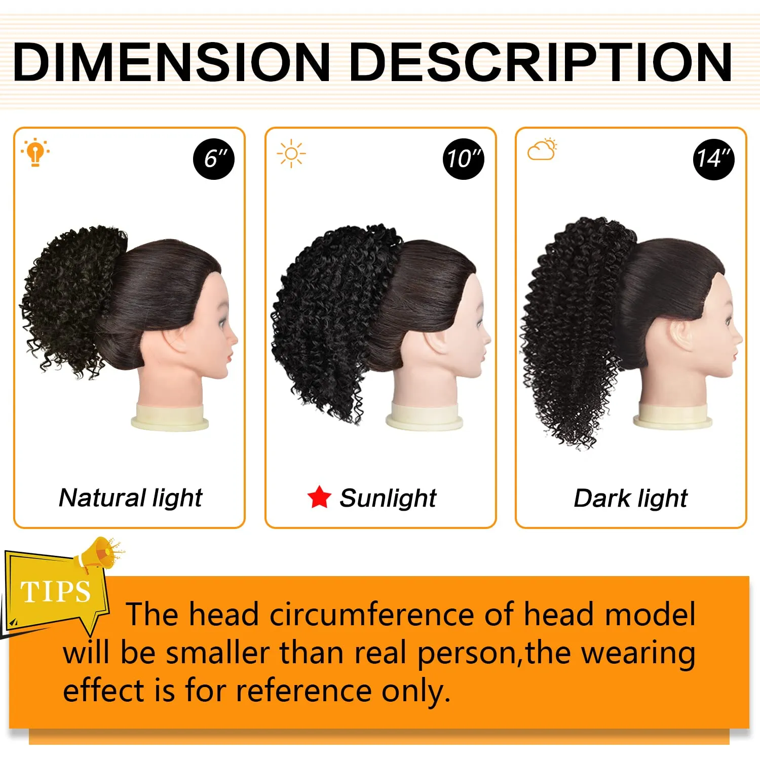 PEACOCO Drawstring Ponytail Afro Kinky Curly Ponytail for Black Women, 10 Inch Synthetic Hairpieces Clip in Jerry Curls Afro Puff Ponytail Extensions (1BT30)