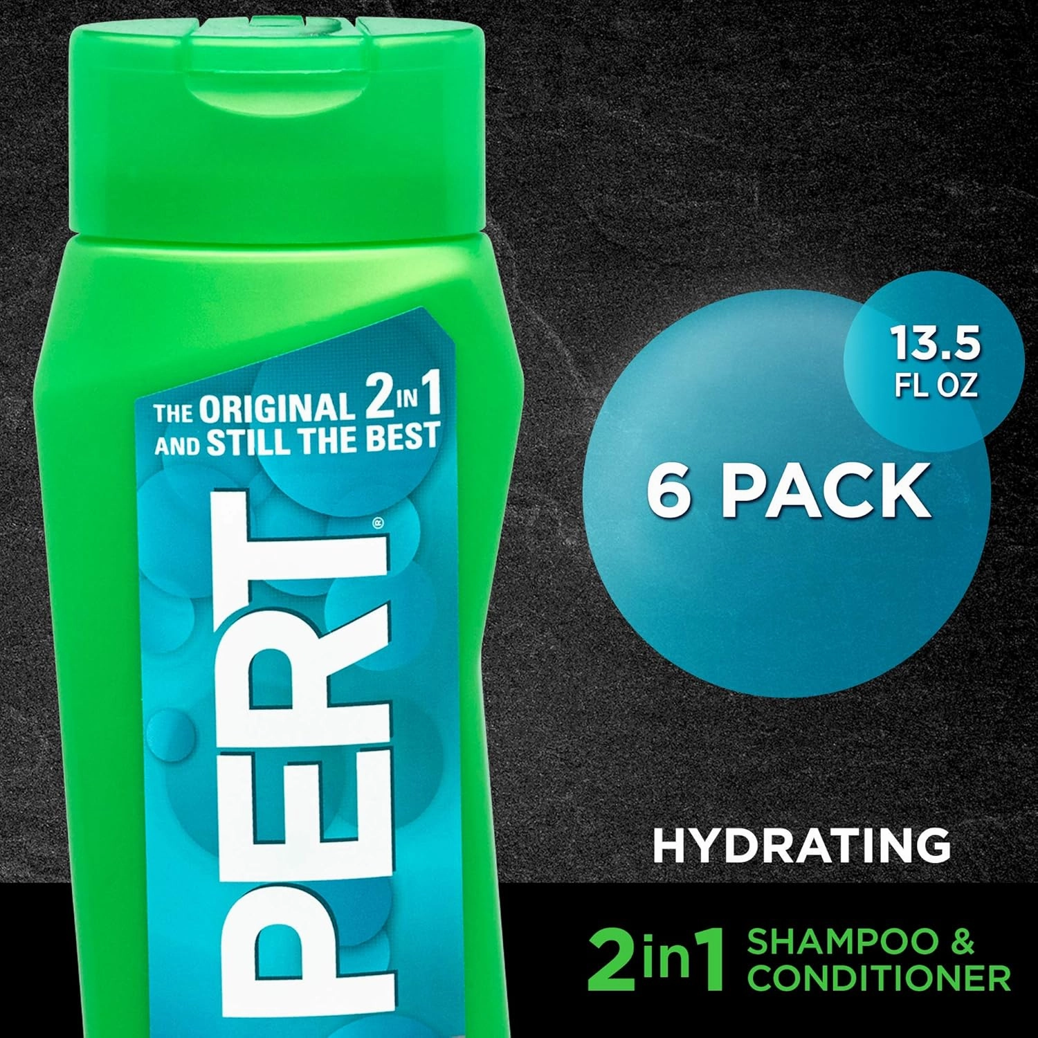 PERT 2-in-1 Hydrating Shampoo and Conditioner 13.5oz (6 PACK)