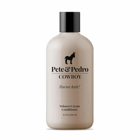 Pete & Pedro COWBOY - Tobacco Soft Cream Lightweight Conditioner for Men | Smells Incredible, Hydrates Hair Without Weighing It Down | As Seen on Shark Tank, 8.5 oz.