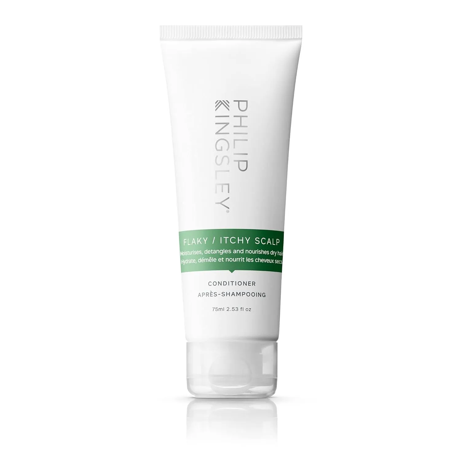 PHILIP KINGSLEY | Flaky Scalp Conditioner | Hydrating Conditioner For Flaky, Dry and/or Oily Scalps | Cleansing Scalp Care | Hydrates, Calms and Detangles | 2.53oz