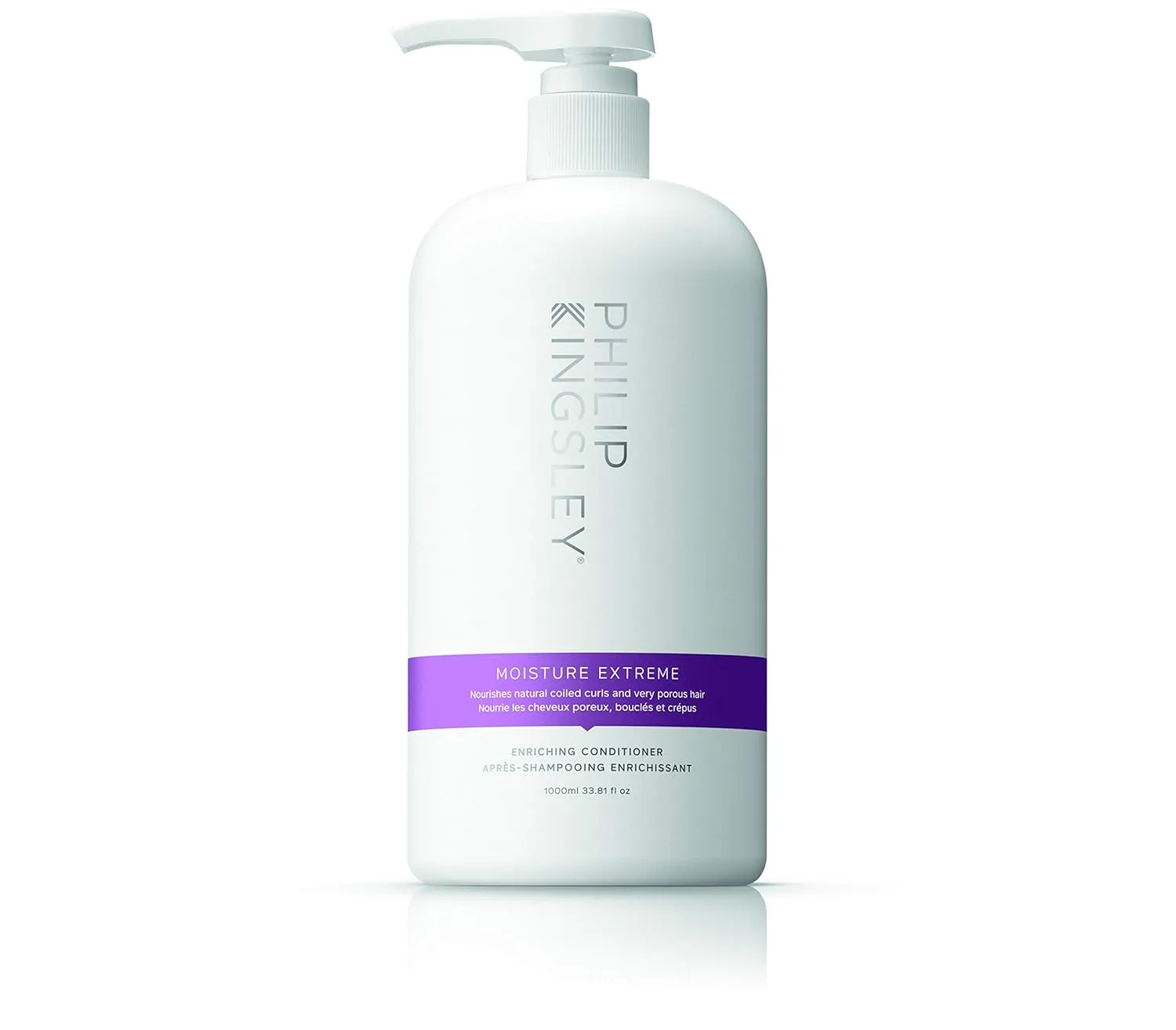 PHILIP KINGSLEY Moisture Extreme Enriching Conditioner for Curly Dry Damaged Hair Curls Moisturizing Deep Conditioning with Almond Wheatgerm Babassu Avocado Oil, 33.8 oz