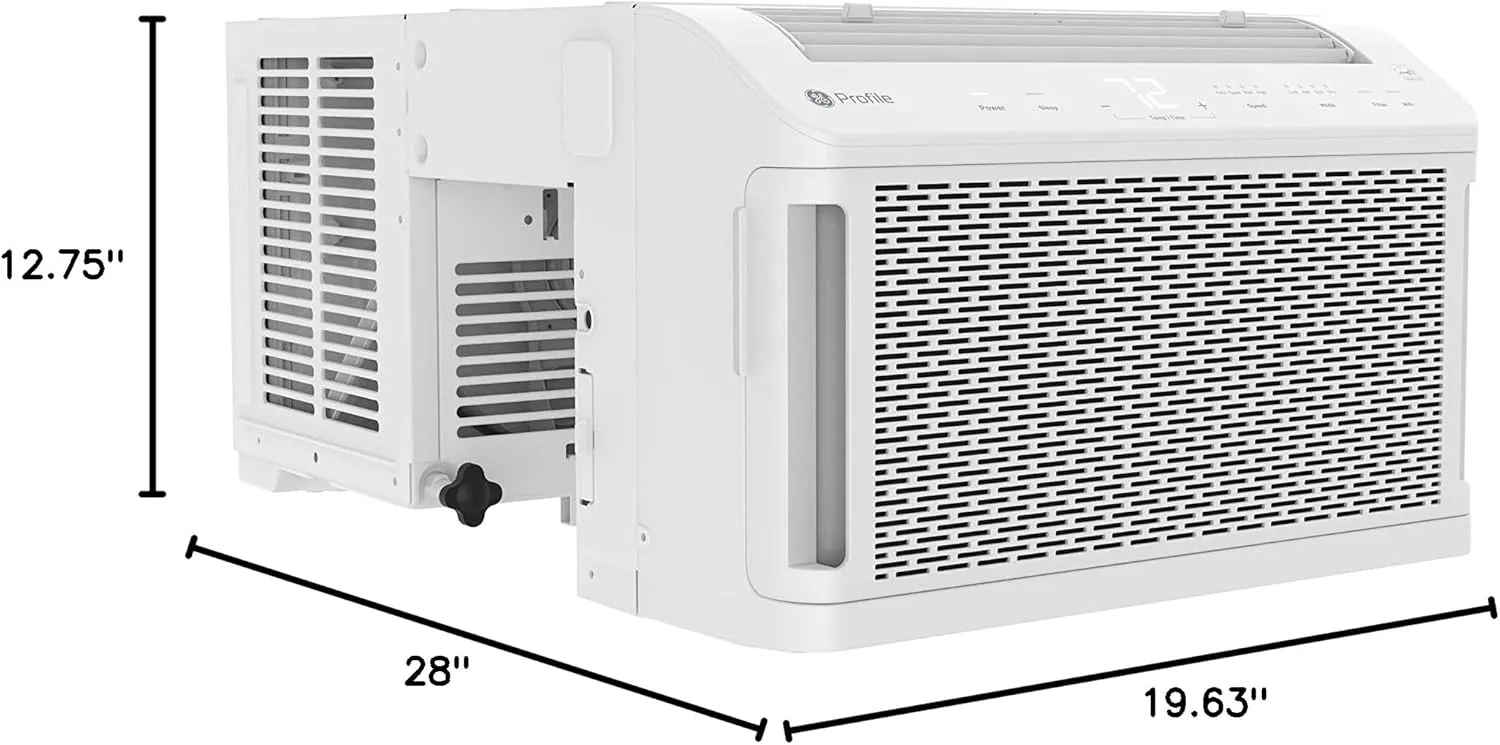 PHNT12CC Clearview Air Conditioner 12,000, Inverter Technology, Ultra Quiet, Medium Rooms up to 550 Sq. FT, Full Window View with Easy Installation, Energy-Efficient Cooling, 12200 BTU, White