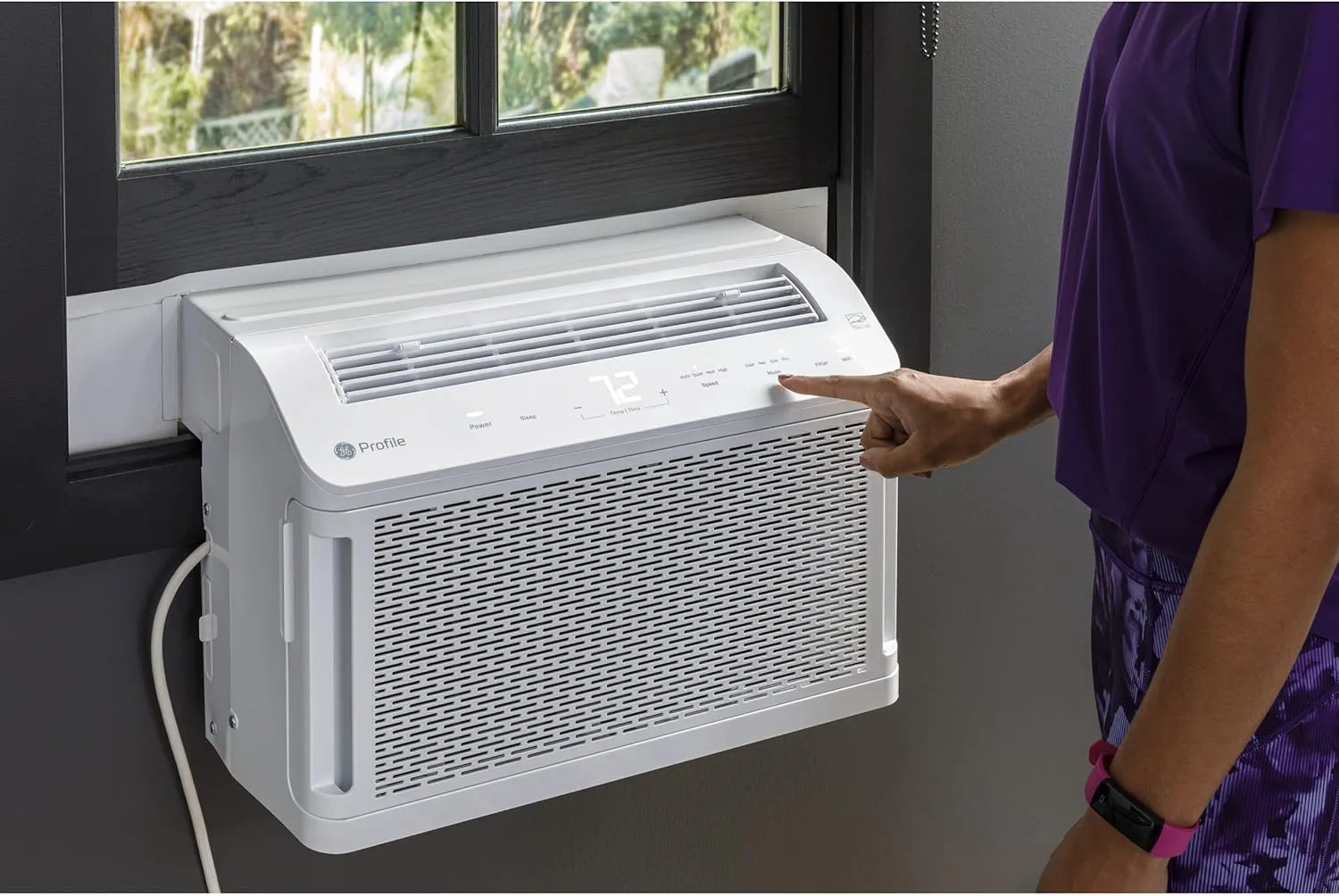 PHNT12CC Clearview Air Conditioner 12,000, Inverter Technology, Ultra Quiet, Medium Rooms up to 550 Sq. FT, Full Window View with Easy Installation, Energy-Efficient Cooling, 12200 BTU, White