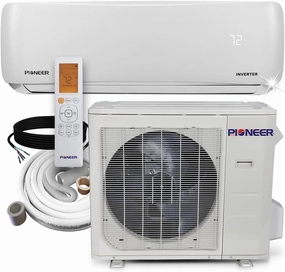 Pioneer Air Conditioner WYS024G-20 Wall Mount Ductless Inverter  Mini Split Heat Pump, 24000 BTU-208/230V