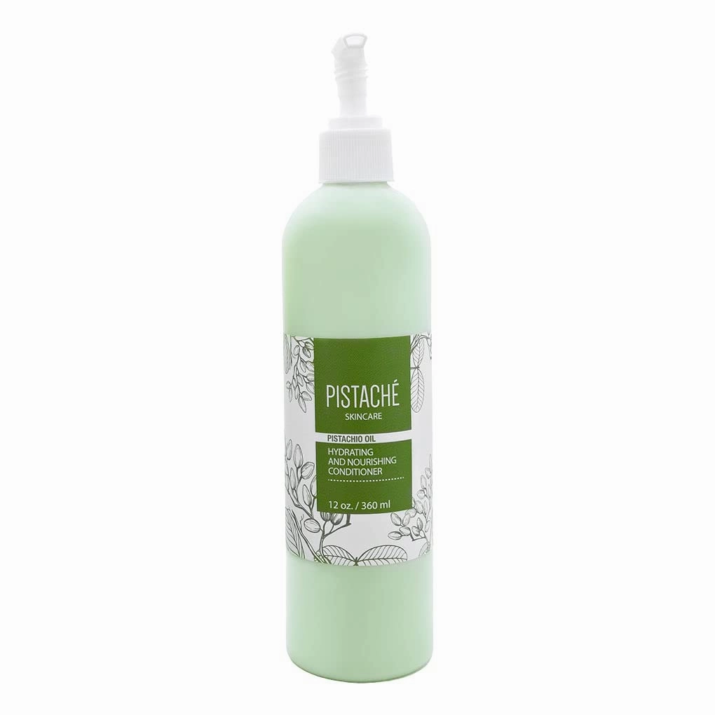 Pistaché Skincare Pistachio Oil Conditioner (Rich Pistachio Biscotti Scent)   Hydrating and Nourishing   Deep Moisturizing   Vitamin E   Paraben and Sulphate Free, 12 oz