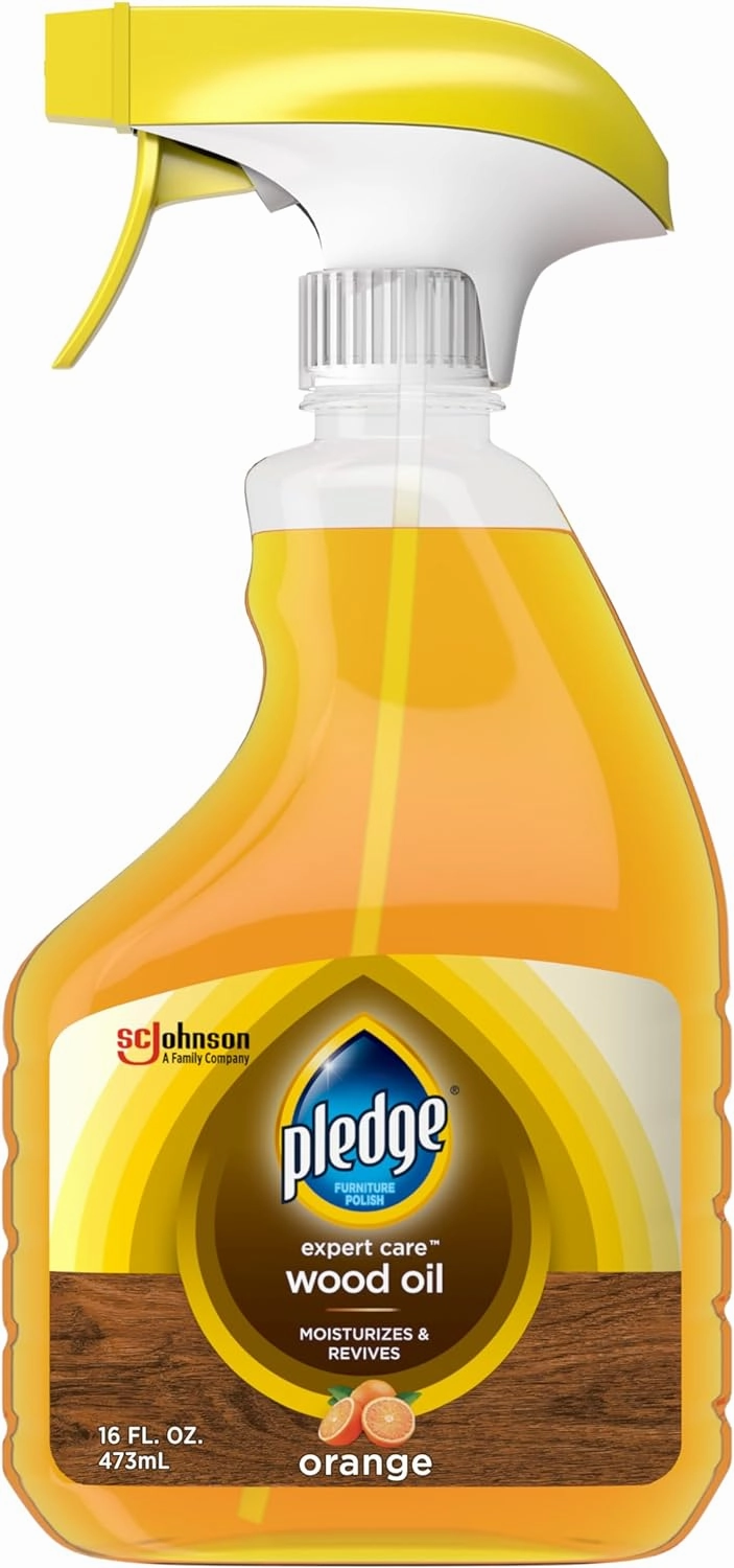 Pledge Wood Oil, Expert Care, Trigger, Orange Scent, 16 oz (Pack of 6)
