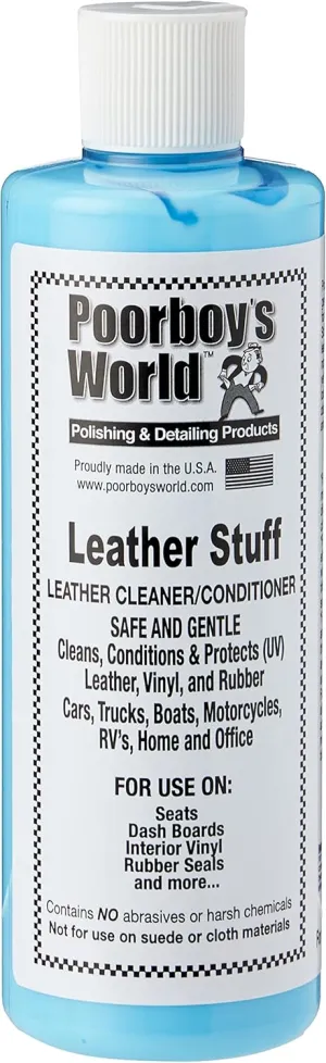 Poorboys Leather Stuff Cleaner, Conditioner 16oz (473ml)