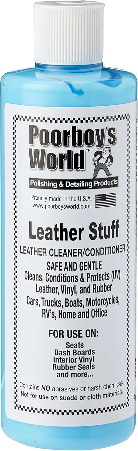 Poorboys Leather Stuff Cleaner, Conditioner 16oz (473ml)