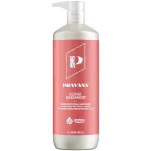 Pravana Repair Radiance Conditioner | Strengthens, Protects, Restores | For Damaged, Color Treated Hair | Reduces Breakage & Split Ends | Chromasilk Enhances Shine & Protection | Vegan | Paraben Free