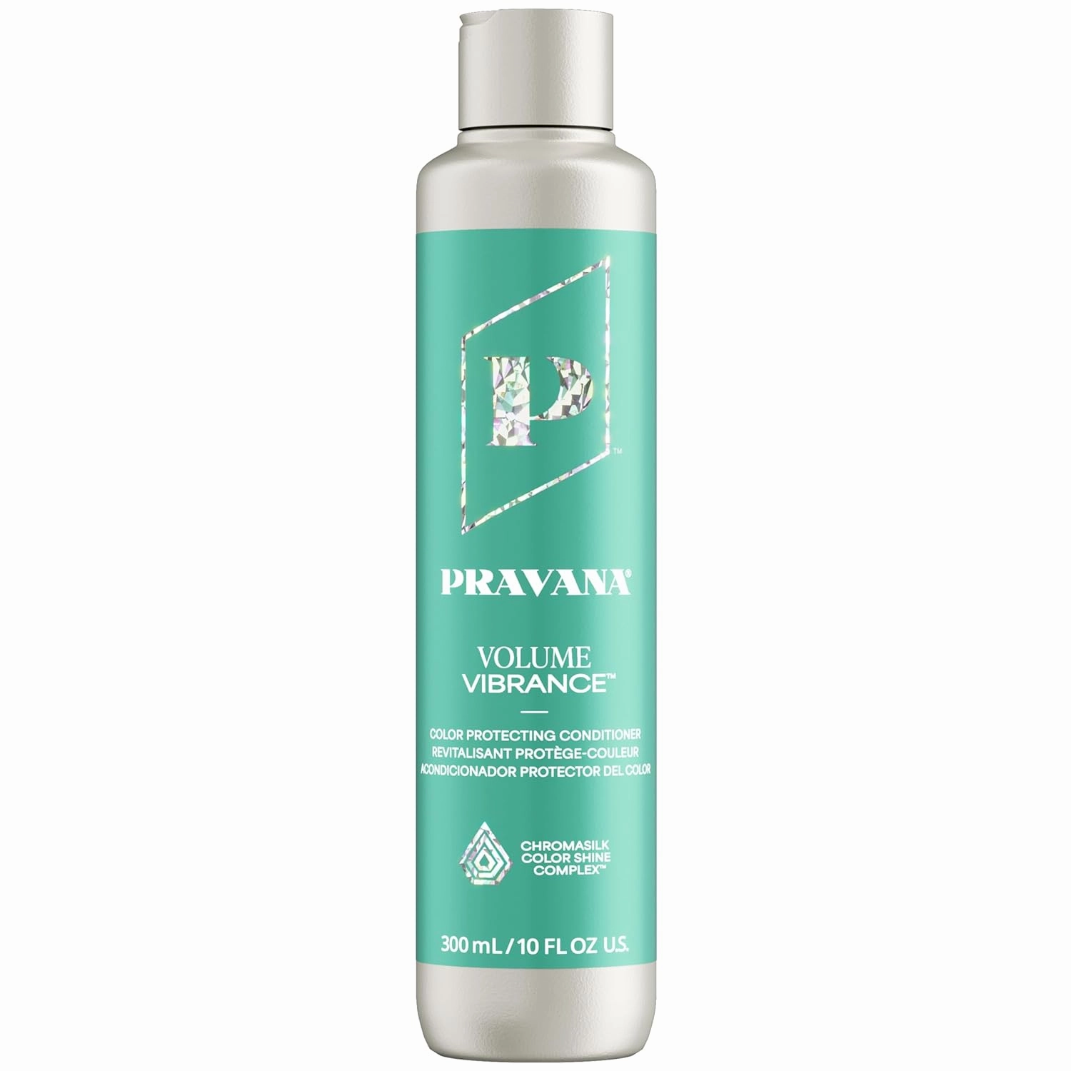 PRAVANA Volume Vibrance Conditioner | Adds Lightweight Volume, Lift & Fullness | For Fine, Color Treated Hair | Strengthens, Thickens, Reduces Breakage | Chromasilk Enhances Shine & Protection | Vegan