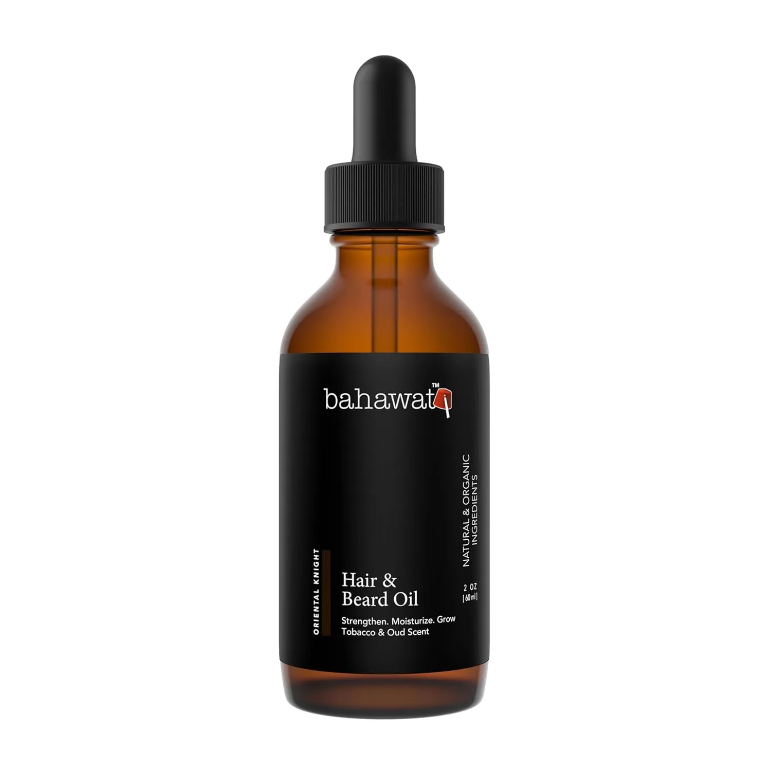 Premium Beard Oil Conditioner & Softener - Oriental Knight- 2 ounce - Beard Itch and Dry Skin Relief - Handcrafted from Natural Ingredients - Made in the USA
