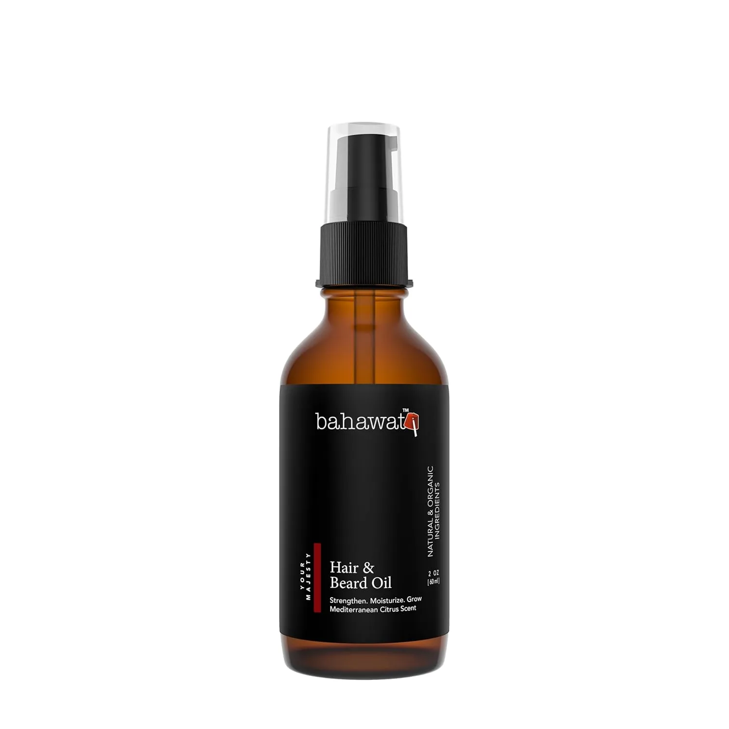 Premium Beard Oil Conditioner & Softener - Your Majesty- 2 ounce - Beard Itch and Dry Skin Relief - Handcrafted from Natural Ingredients - Label may vary