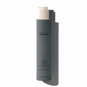 PREVIA Blonde Silver Conditioner for Blonde Gray & White Hair Neutralizes Brassiness Enhances Cold Blonde Hues Protects Color Boosts Shine Sulfate & Paraben Free Vegan 8.45 oz