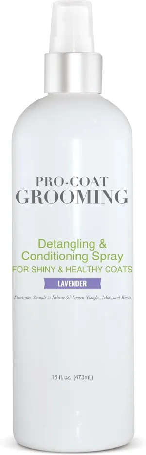 Pro-Coat Grooming Detangling & Conditioning Spray (Lavender) 16 oz.