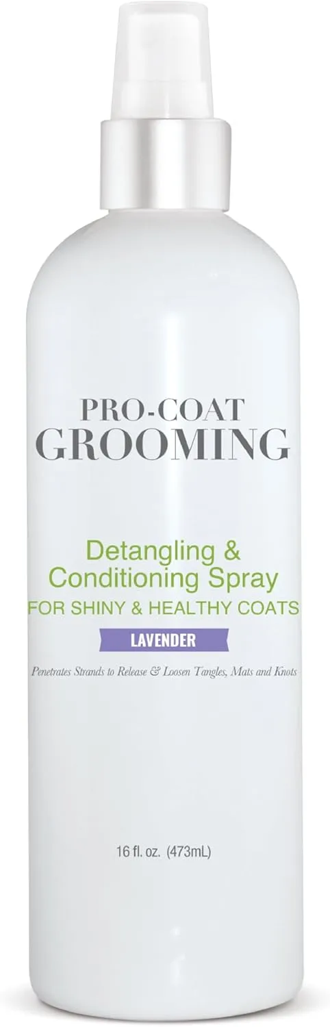 Pro-Coat Grooming Detangling & Conditioning Spray (Lavender) 16 oz.