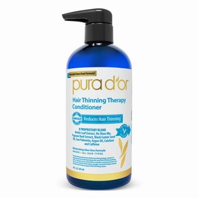 Pura d'Or Hair Loss Prevention Therapy Conditioner - 16 oz, Pack of 2