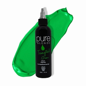 Pure Blends™ Tempted Green Hair Color – Semi-Permanent Vivid Green Direct Dye for Bleached or Blonde Hair – Vegan, Ammonia-Free, Plant-Based Pigment – 4 oz Bottle