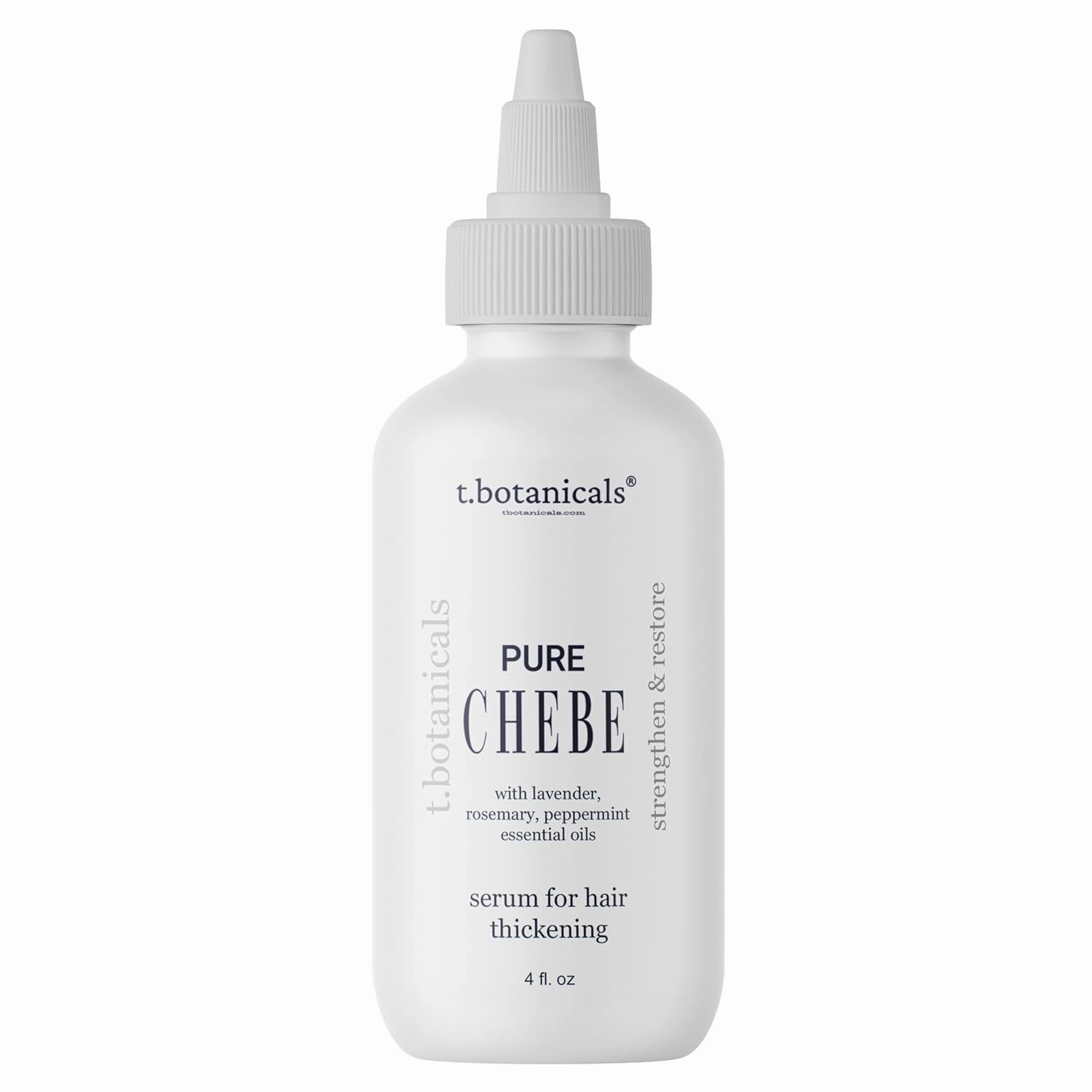 Pure Chebe Serum with Lavender, Rosemary, Peppermint Essential Oils - Hair Growth Formula (4 oz.)