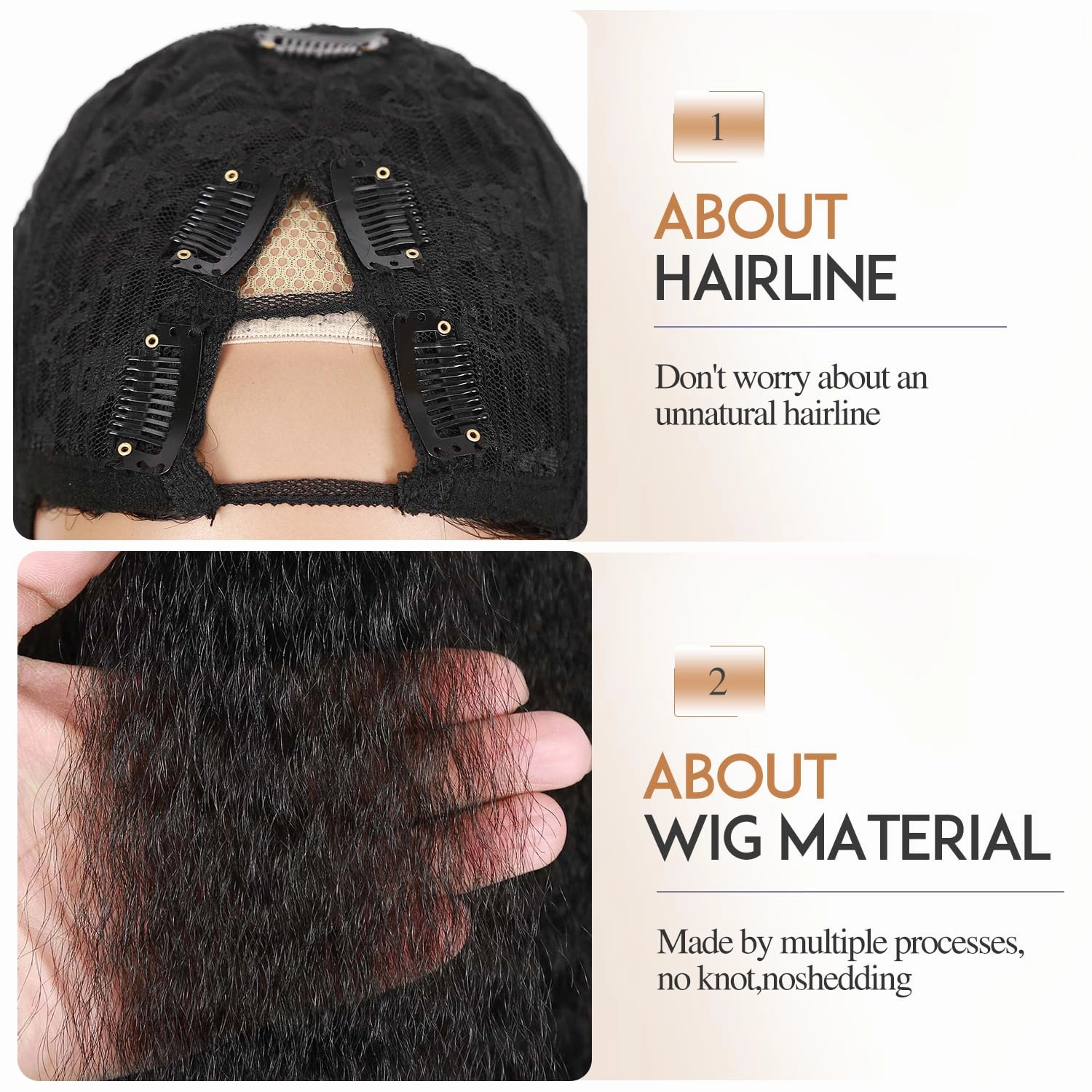 Quantum Love V part Yaki Curly Wigs Short Curl Kinky Straight for Black Women Afro Curly Wear And Go Synthetic Glueless Natural Black Wig
