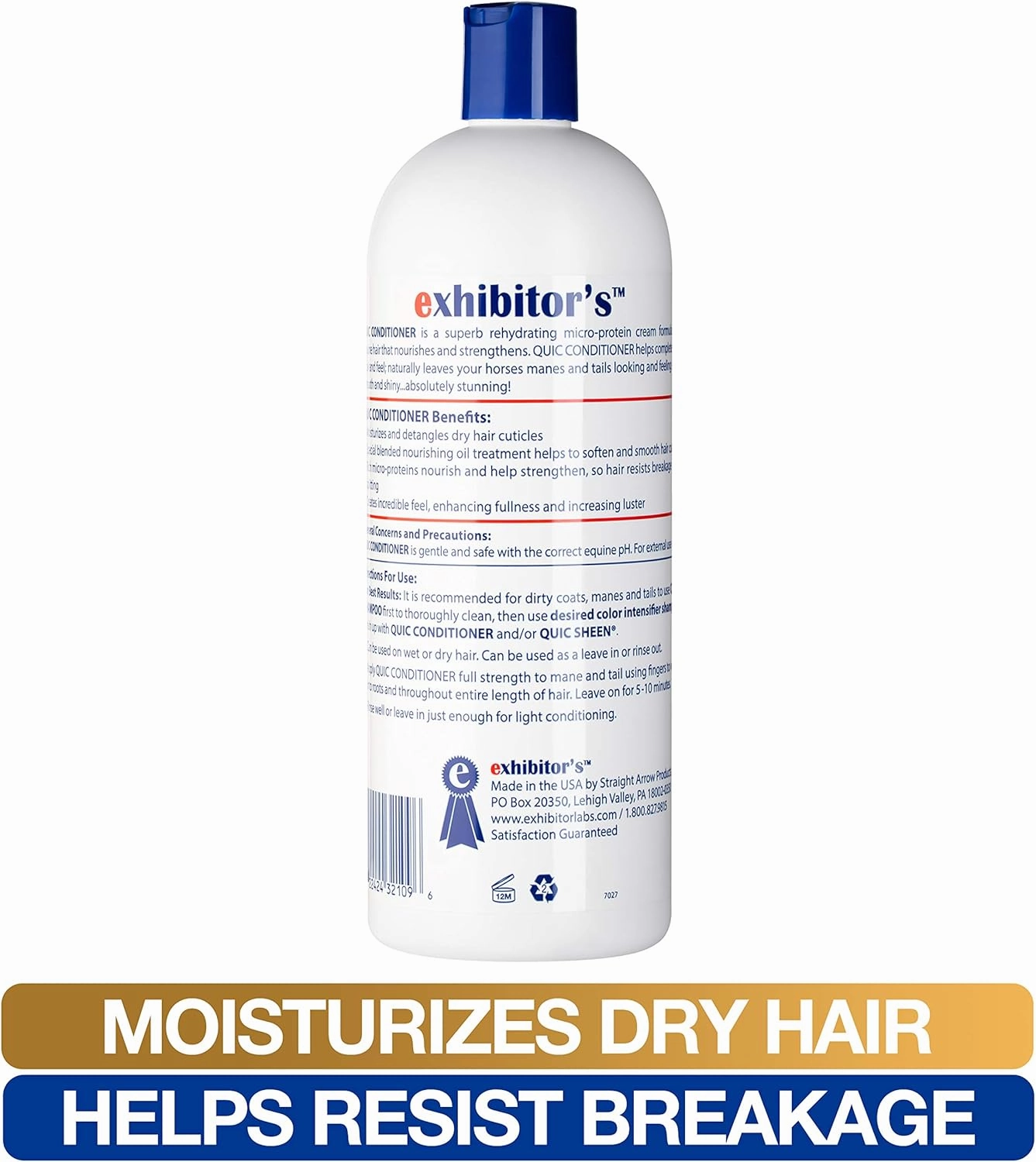 Quic Conditioner: Moisturizing Equine Conditioner - 3.4oz. / 32oz.