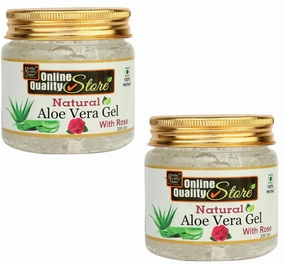QURA aloe vera gel for face |aloe vera gel for face and hair |Aloe Vera Face Gel Great for Face, Hair, Acne, Sunburn, Bug Bites, Rashes, Glowing and Radiant Skin,400g