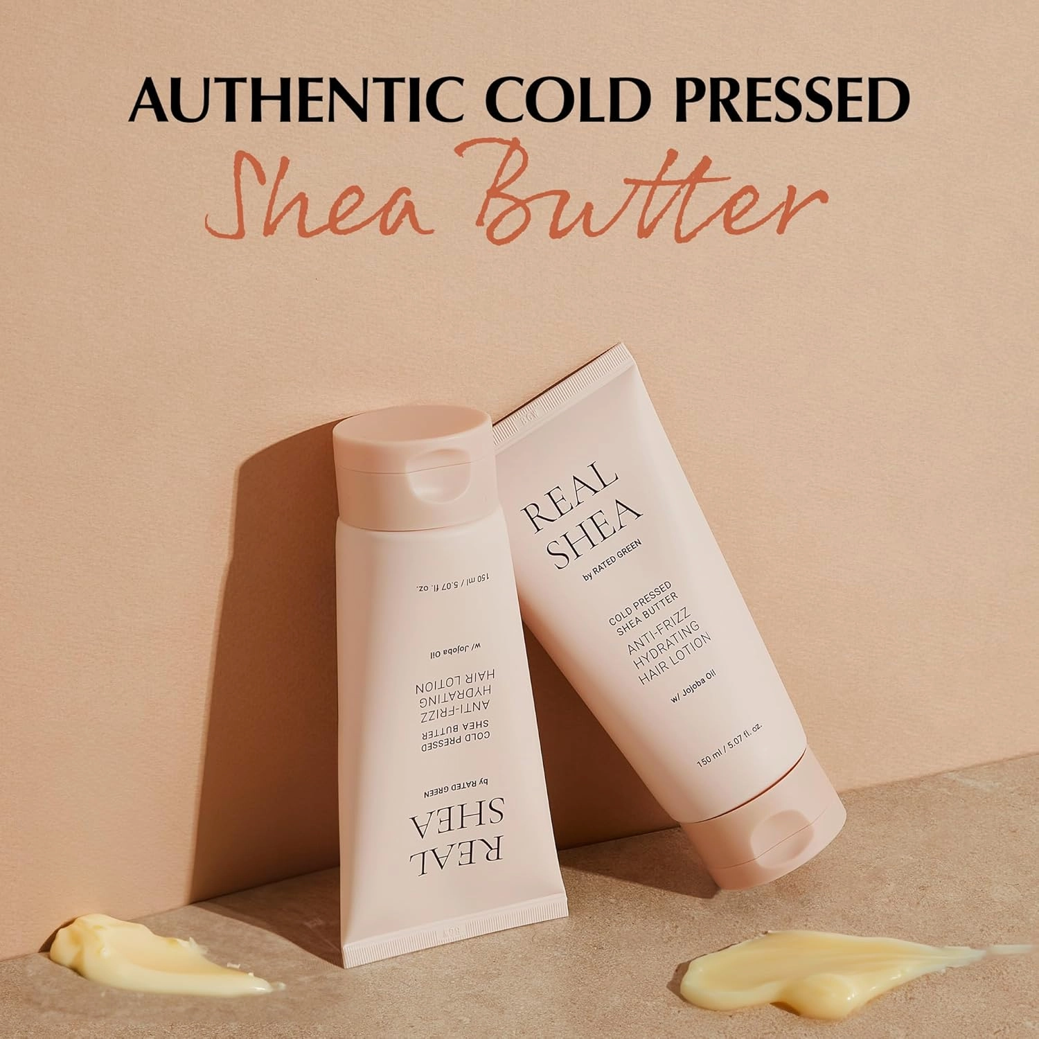 RATED GREEN Real Shea Anti-Frizz Hydrating Hair Lotion | Shea Butter Hair Moisturizer & Hair Care Lotion for Dry, Frizzy, Damaged Hair | Daily Leave-in Treatment, 5.07 fl oz