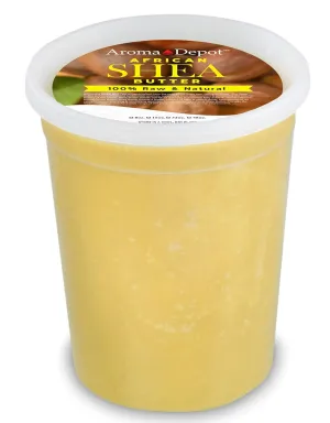 Raw African Shea Butter 32 oz Yellow/Gold Grade A 100% Pure Natural Unrefined Fresh Moisturizing, Ideal for Dry and Cracked Skin. It can be used in Body, Hair and Face.