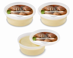 Raw African Shea Butter 8 oz. Container Ivory/White Grade A 100% Pure Natural Unrefined Fresh Moisturizing. Ideal for Dry and Cracked Skin. Can be use in Body, Hair and Face. (3 PACK)
