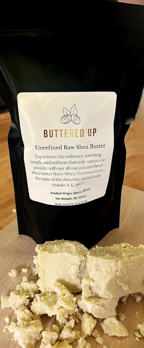 Raw African Shea Butter, Unrefined Natural Moisturizer for Skin and Hair