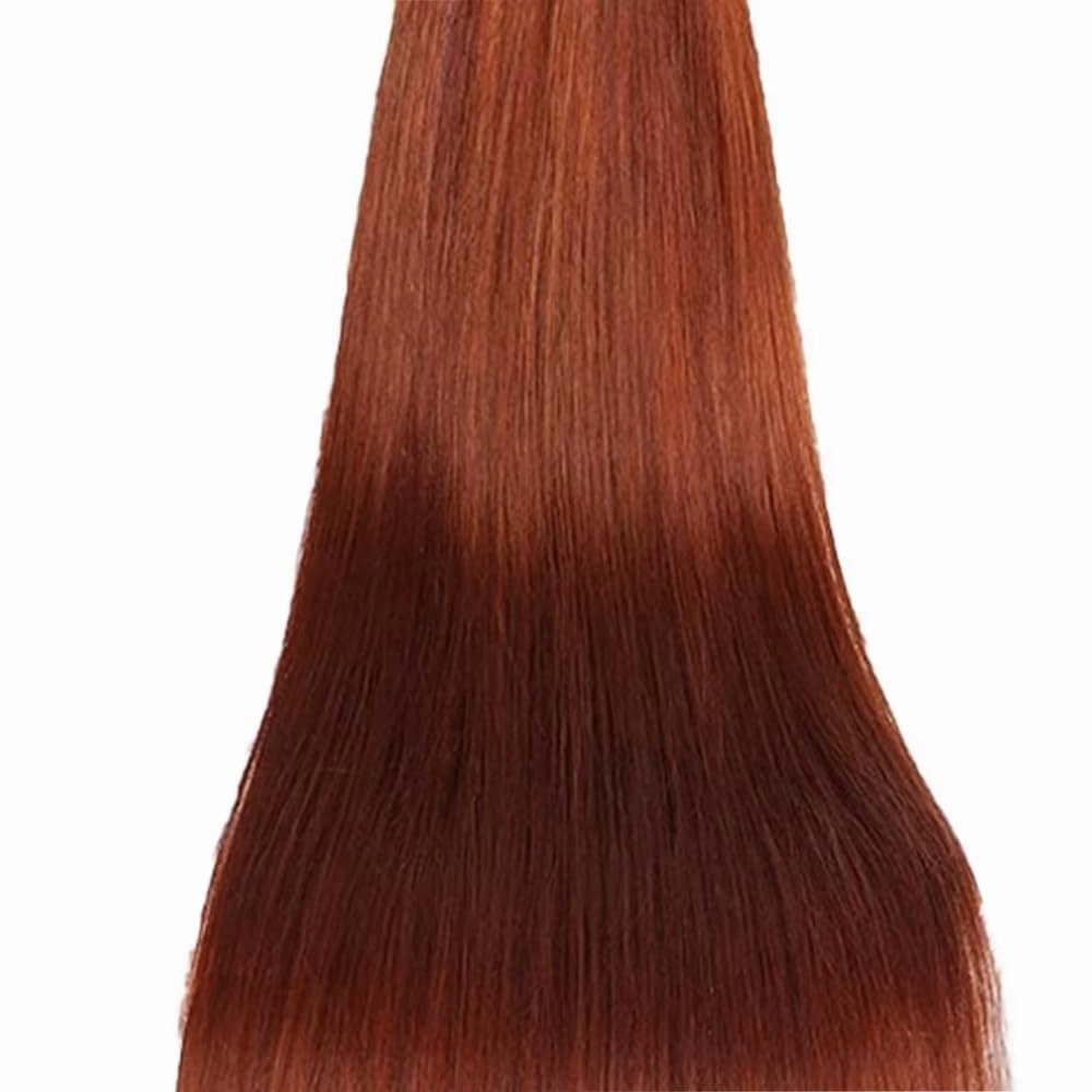 Reddish Brown Straight Human Hair Bundles Color 33 Reddish Brown Straight Bundles 8 10 12 Inch Remy Hair Unprocessed Brazilian Virgin Copper Red Hair Extensions