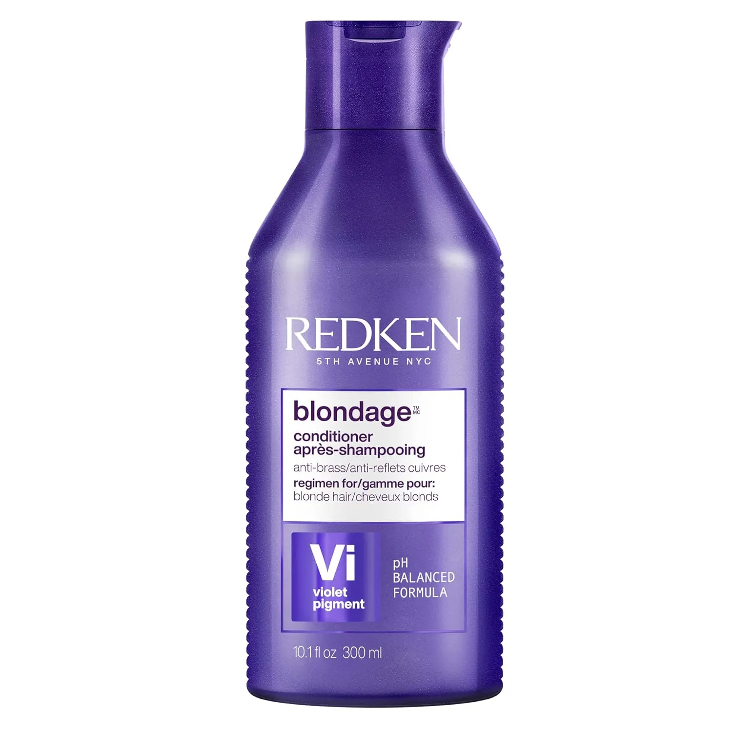 Redken Blondage Color Depositing Purple Conditioner For Blonde Hair - Tones & Moisturizes Brassy Hair