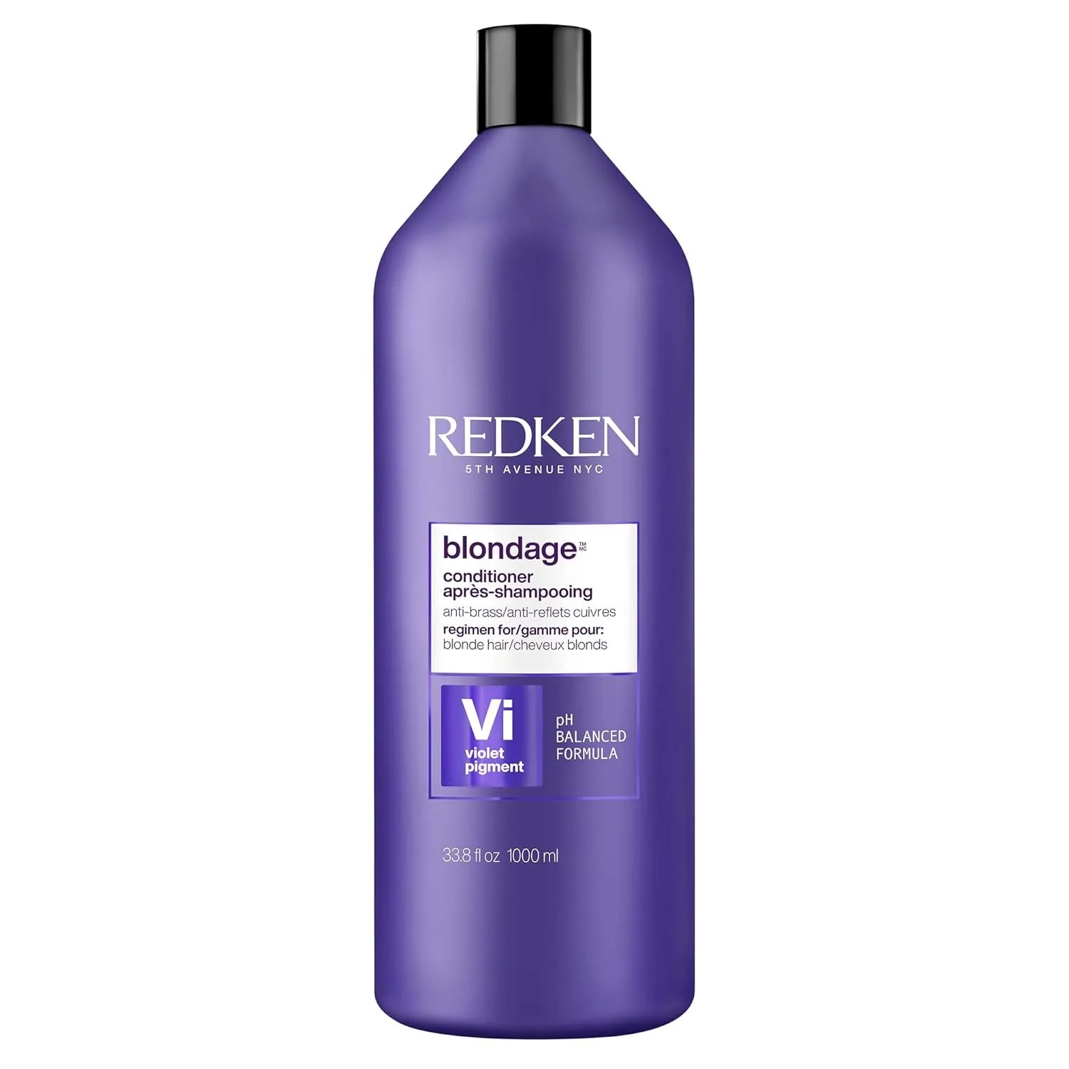 Redken Blondage Color Depositing Purple Conditioner For Blonde Hair - Tones & Moisturizes Brassy Hair