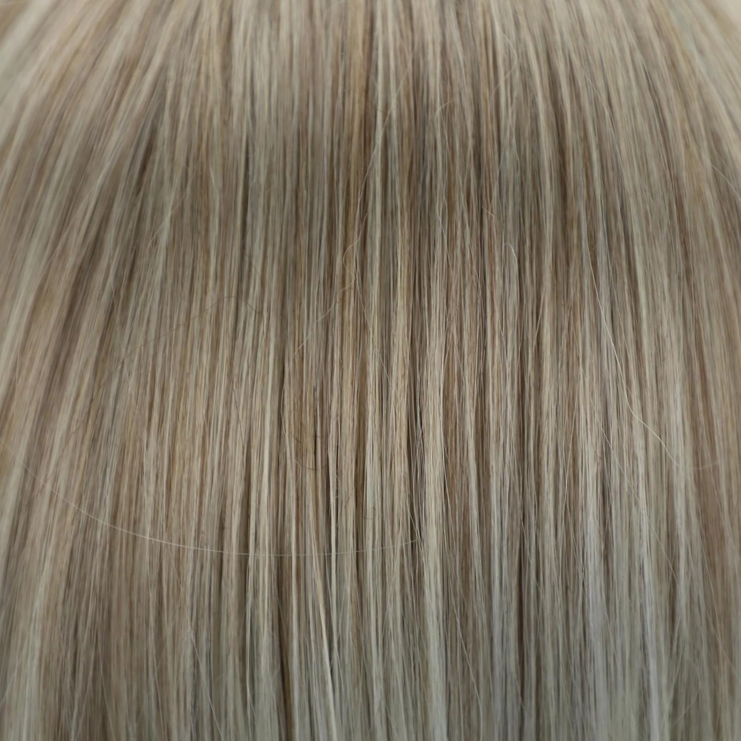 RENERSHOW Short Blonde Bob Wig with Bangs for White Women Chin Length Ash Blonde Cute Classic Bob Straight Hair Synthetic Wig