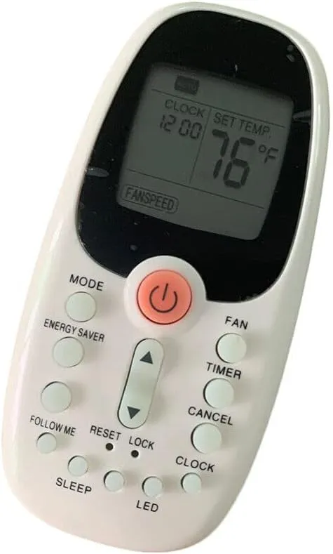 Replacement Remote Control for Audio/TV/Projector for WWK05CM91N WWK12CR91N WWK05CR71N for Arctic King Air Conditioner