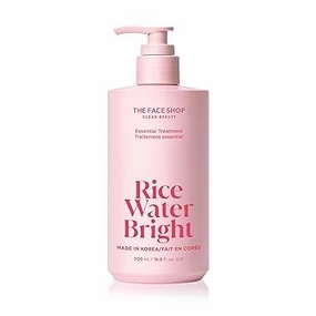 Rice Water Bright Essential Treatment, Rice Protein Conditioner with Shea Butter for Dryness, Anti-Hair Loss, Korean Treatment for Breakage & Split Ends, Breakage Control, Sulfate Free