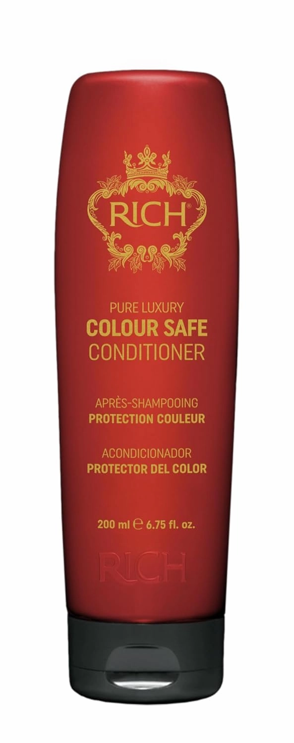 RICH Pure Luxury Conditioner for Color Treated Hair Protect - Color Safe, Paraben & Sulfate Free Conditioner in Argan Oil, Biotin, Hyluronic Acid - 6.75 Oz