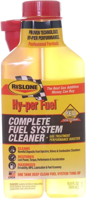 Rislone 4700 Hy-per Fuel Complete Fuel System Cleaner, 16.9 oz.